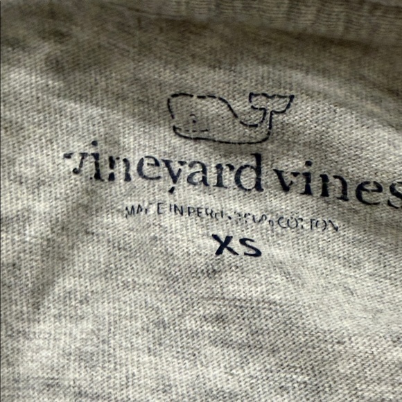 Vineyard Vines Gray Long Sleeve Tee with Blue Truck and Flag - Picture 4 of 4